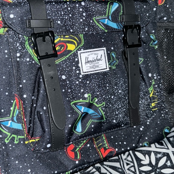 Herschel Kids Little America Youth Backpack in Space Robots NWT - Picture 7 of 10